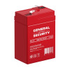 Аккумулятор 6В 4.5А.ч General Security GS4.5-6 тяговая герметичная 4500 мА.ч 6 В