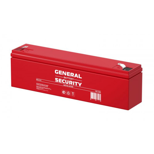 Аккумулятор свинцово-кислотный General Security GS2.3-12 12В 2.3А·ч