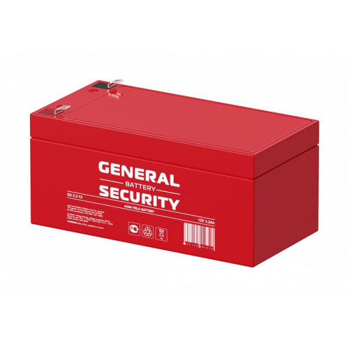 Аккумулятор свинцово-кислотный General Security GS3.2-12 12В 3.2А.ч
