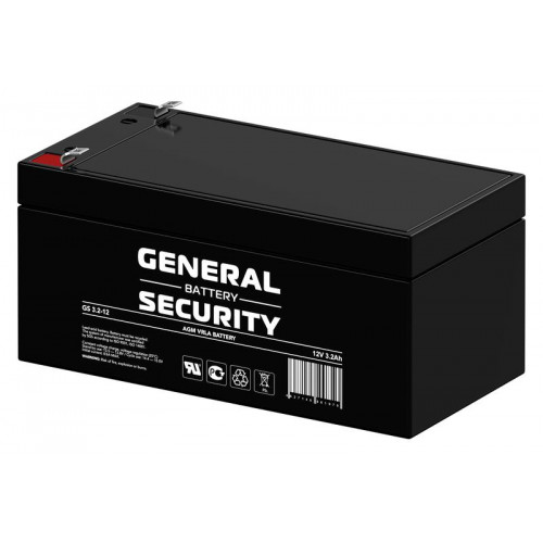 Аккумулятор свинцово-кислотный General Security GS3.2-12 12В 3.2А.ч