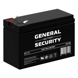 Аккумулятор свинцово-кислотный General Security GS9-12 12В 9Ач