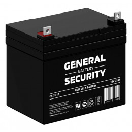 Аккумулятор тяговый General Security GS33-12 12В 33Ач, 33000 мАч