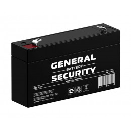 Аккумулятор тяговый герметичный General Security GSL1.3-6 6В 1.3А·ч