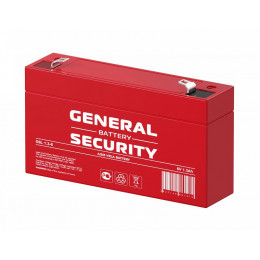 Аккумулятор тяговый герметичный General Security GSL1.3-6 6В 1.3А·ч