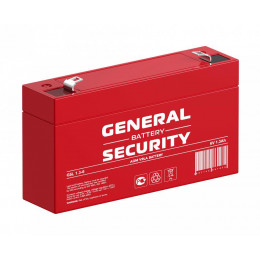 Аккумулятор тяговый герметичный General Security GSL1.3-6 6В 1.3А·ч