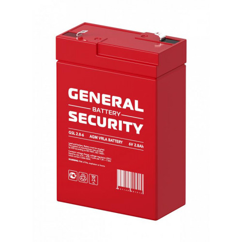 Аккумуляторная батарея тяговая General Security GSL2.8-6 6В 2.8Ач