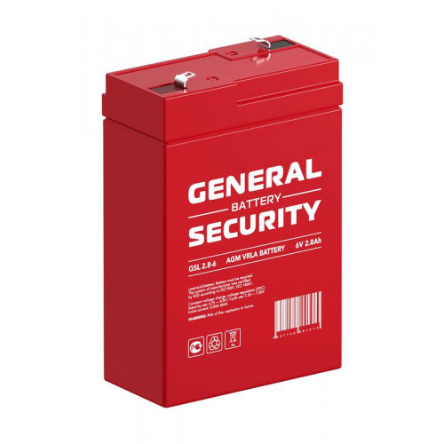 Аккумуляторная батарея тяговая General Security GSL2.8-6 6В 2.8Ач