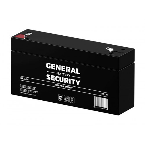 Аккумулятор тяговый герметичный General Security GSL3.2-6 6В 3.2А·ч