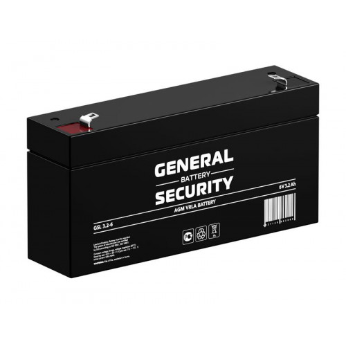 Аккумулятор тяговый герметичный General Security GSL3.2-6 6В 3.2А·ч