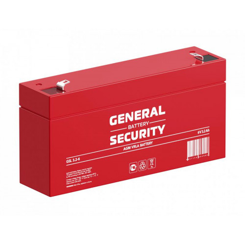Аккумулятор тяговый герметичный General Security GSL3.2-6 6В 3.2А·ч