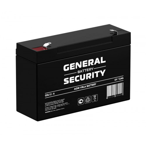 Аккумуляторная батарея тяговая General Security GSL12-6 6В 12Ач