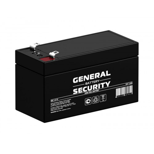 Аккумулятор свинцово-кислотный General Security GSL1.2-12 12В 1.2А·ч