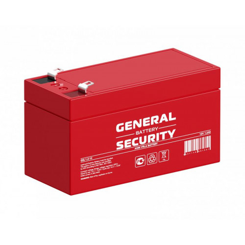 Аккумулятор свинцово-кислотный General Security GSL1.2-12 12В 1.2А·ч