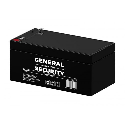 Аккумулятор свинцово-кислотный General Security GSL3.2-12 12В 3.2А·ч