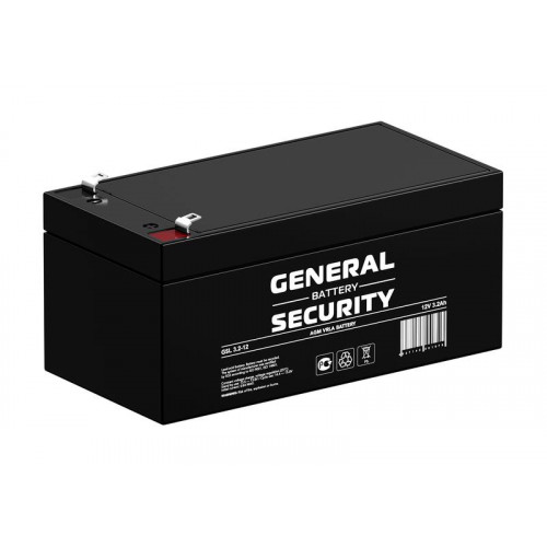 Аккумулятор свинцово-кислотный General Security GSL3.2-12 12В 3.2А·ч