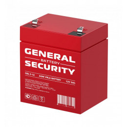 Аккумулятор свинцово-кислотный General Security GSL5-12 12В 5А·ч тяговая