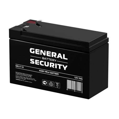 Аккумулятор тяговый General Security GSL9-12 12В 9А·ч