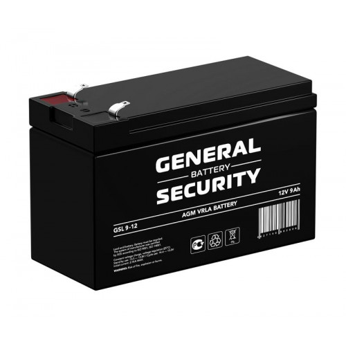 Аккумулятор тяговый General Security GSL9-12 12В 9А·ч