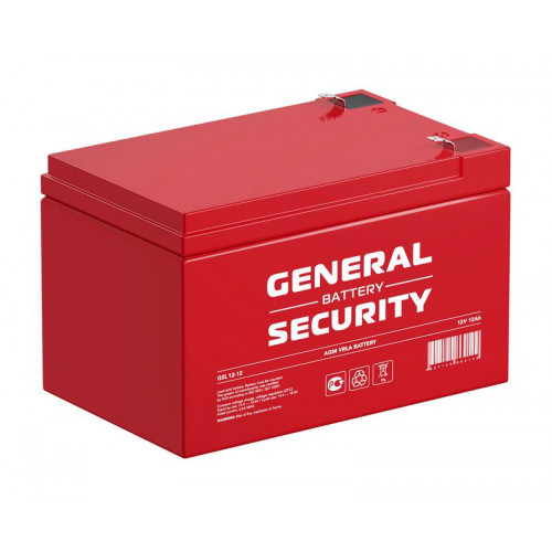Аккумулятор тяговый General Security GSL12-12 12В 12А·ч 12000 мА·ч