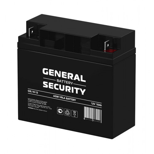 Аккумулятор тяговый 12В 18А·ч General Security GSL18-12 герметичный