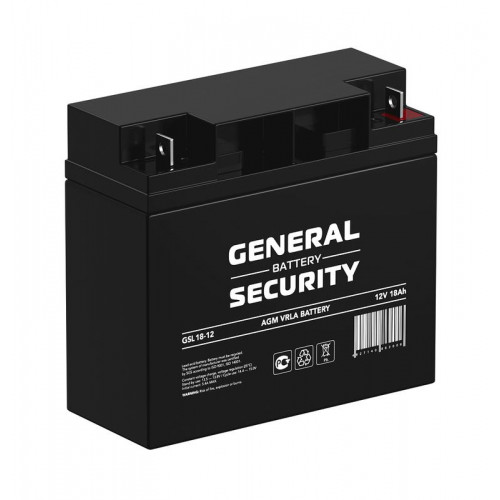 Аккумулятор тяговый 12В 18А·ч General Security GSL18-12 герметичный