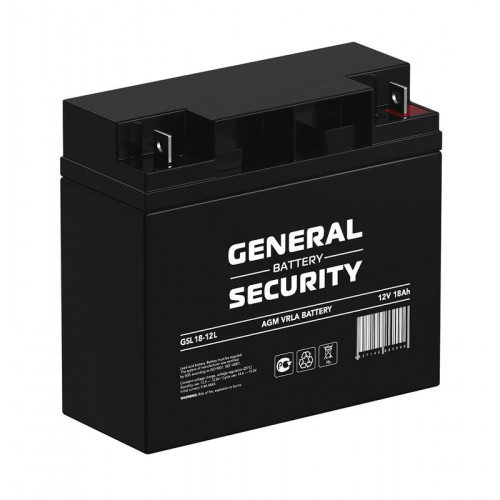 Аккумулятор тяговый General Security GSL18-12L 12В 18Ач