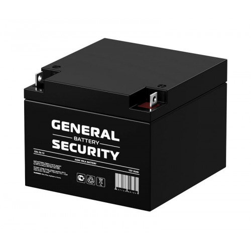 Аккумулятор тяговый герметичный General Security GSL26-12 12В 26Ач