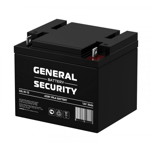 Аккумулятор тяговый General Security GSL50-12 12В 50А·ч (50000 мА·ч)