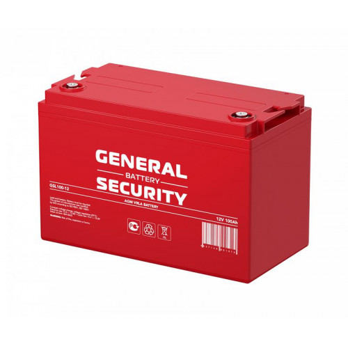 Аккумулятор тяговый 12В 100А·ч General Security GSL100-12 герметичный 6СТ-100