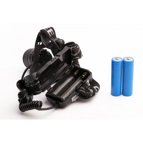 Фонарь налобный Ultraflash 15041 5Вт 2 акк. USB черный