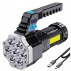 Фонарь аккумуляторный Ultraflash LED53404 4В 7LED+COB 3Вт 4 реж USB бокс черн. 15033