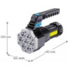 Фонарь аккумуляторный Ultraflash LED53404 4В 7LED+COB 3Вт 4 реж USB бокс черн. 15033