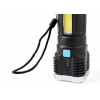 Фонарь аккумуляторный Ultraflash LED51525 4В 4LED+COB 3Вт 4 реж. Micro USB черный 15195