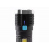 Фонарь аккумуляторный Ultraflash LED51525 4В 4LED+COB 3Вт 4 реж. Micro USB черный 15195