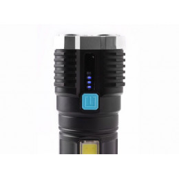Фонарь аккумуляторный Ultraflash LED51525 4В 4LED+COB 3Вт 4 реж. Micro USB черный 15195