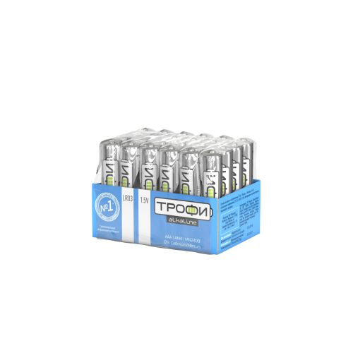 Батарейка алкалиновая ENERGY POWER AAA/LR03 1.5В 1200мА·ч 24шт Трофи Б0035375