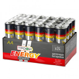 Батарейка алкалиновая ENERGY POWER AA/LR6 1.5В 2600 мА·ч (уп.24шт) Трофи Б0035376