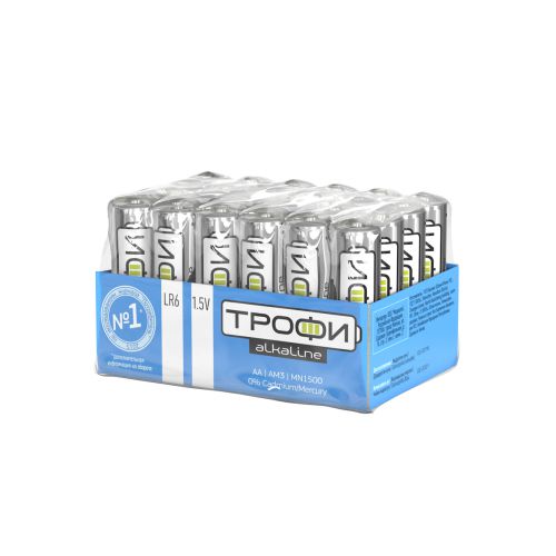 Батарейка алкалиновая ENERGY POWER AA/LR6 1.5В 2600 мА·ч (уп.24шт) Трофи Б0035376