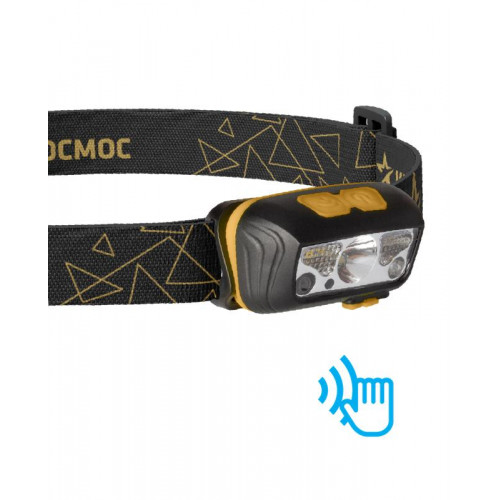 КОСМОС KOC505Lit Налобный сенсорный фонарь, 4Вт, 1200мАч, USB