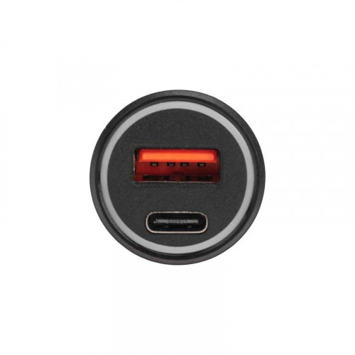 Автозарядка в прикуриватель АЗУ USB-A (QC 3.0)+USB-C (PD) 38Вт черн. Rexant 18-1200