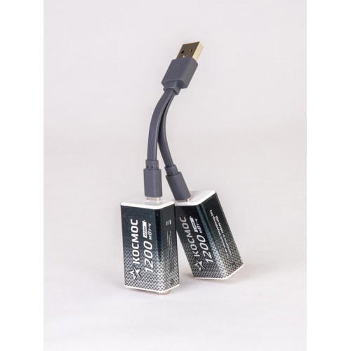 Аккумулятор крона Li-ion 9В 1200мВт.ч (блист.1шт) КОСМОС KOCLi9V1200mAh1BL