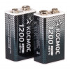 Аккумулятор крона Li-ion 9В 1200мВт.ч (блист.1шт) КОСМОС KOCLi9V1200mAh1BL