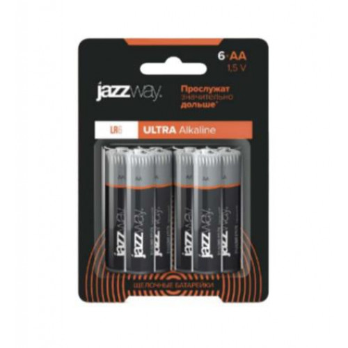Батарейка алкалиновая JazzWay AA/LR6 Ultra Alkaline BL-6 5057548, 1.5 В, 6 шт