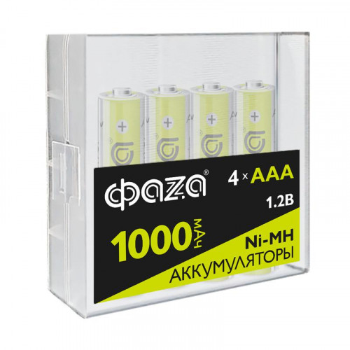Аккумулятор Ni-MH ФАZА AAA/HR03 1.2В 1000мА.ч Box-4 5059757