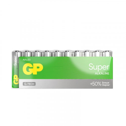 Батарейка алкалиновая GP AA/LR6 Super Alkaline 15AA21-2CRSWC20 1.5В 20шт 1208