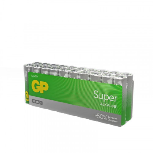 Батарейка алкалиновая GP AA/LR6 Super Alkaline 15AA21-2CRSWC20 1.5В 20шт 1208