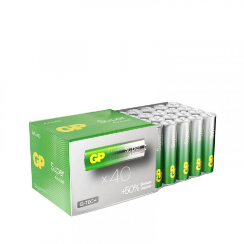 Батарейка алкалиновая GP AA/LR6 Super Alkaline 1207 1.5В 40шт