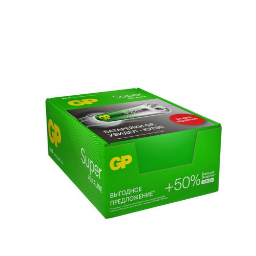 Батарейка алкалиновая GP AAA/LR03 G-Tech 24AA21RA-2CRS4 1.5В, 4 шт