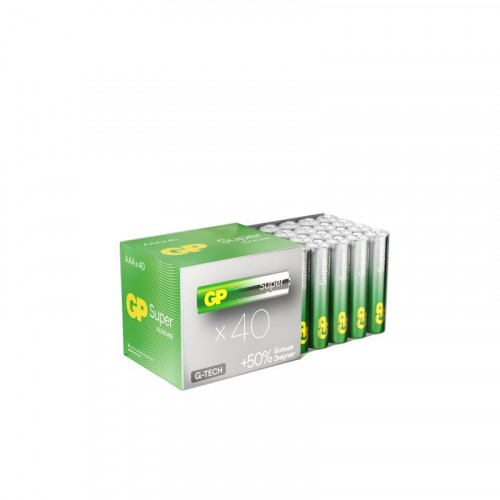 Батарейка алкалиновая GP AAA/LR03 G-Tech 24AA21-2CRSWC40 Super Alkaline 1.5В (уп.40шт)