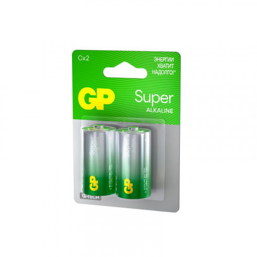 Батарейка алкалиновая GP C/LR14 G-Tech 1.5В 2 шт 1226